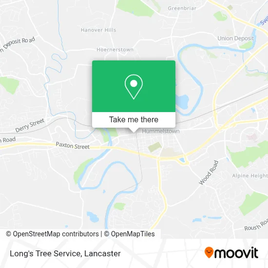 Long's Tree Service map