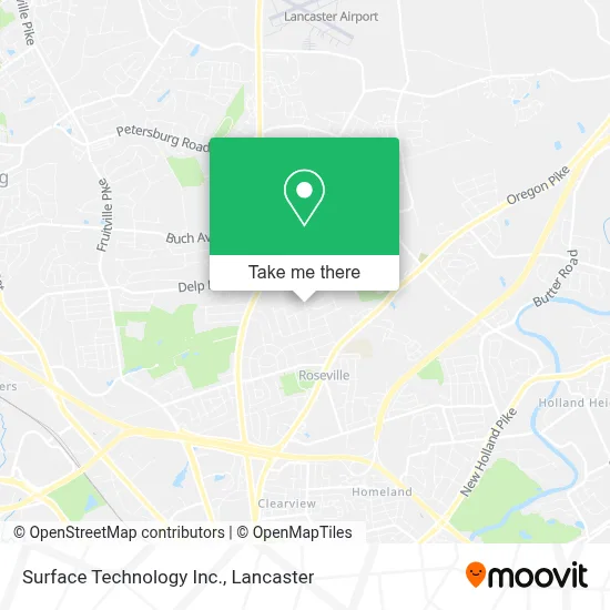 Surface Technology Inc. map