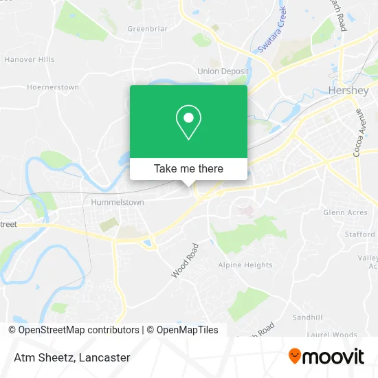 Atm Sheetz map