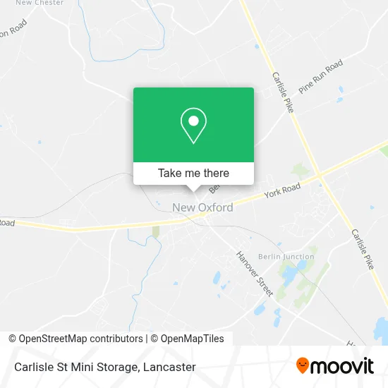 Carlisle St Mini Storage map