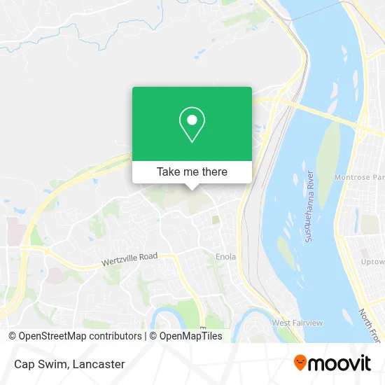Cap Swim map