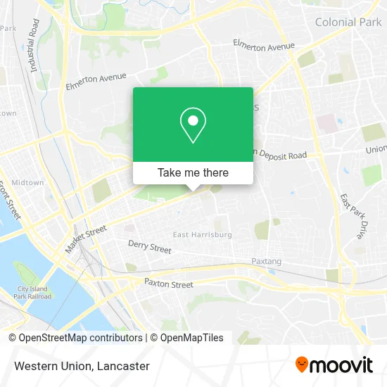 Western Union map