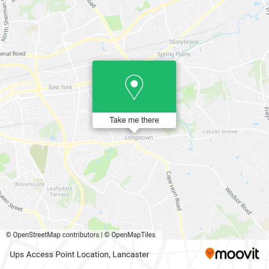 Ups Access Point Location map