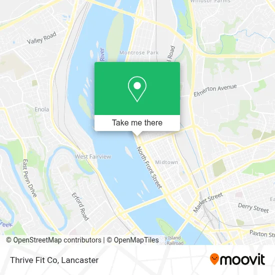 Thrive Fit Co map