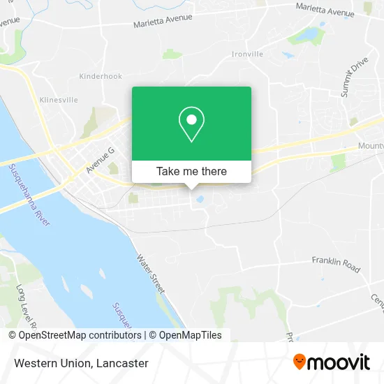 Western Union map