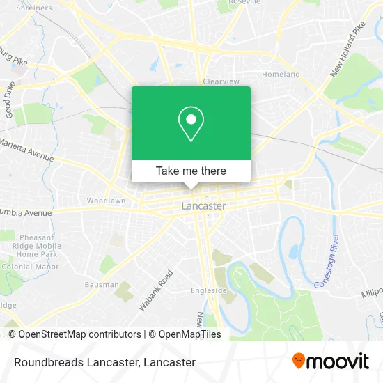 Roundbreads Lancaster map