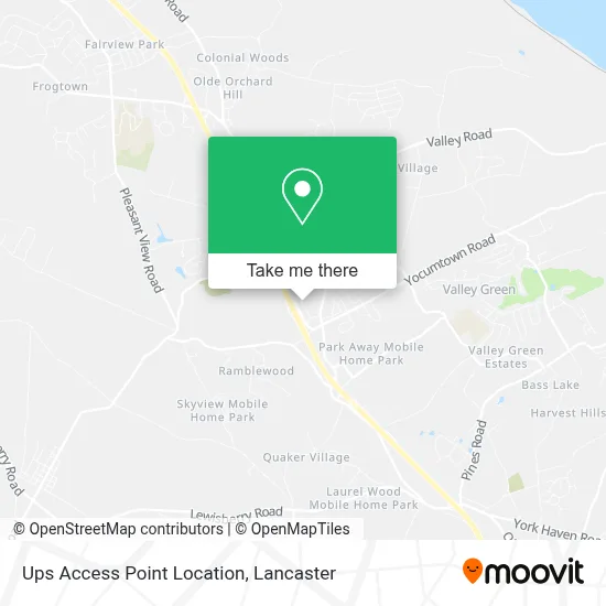 Ups Access Point Location map