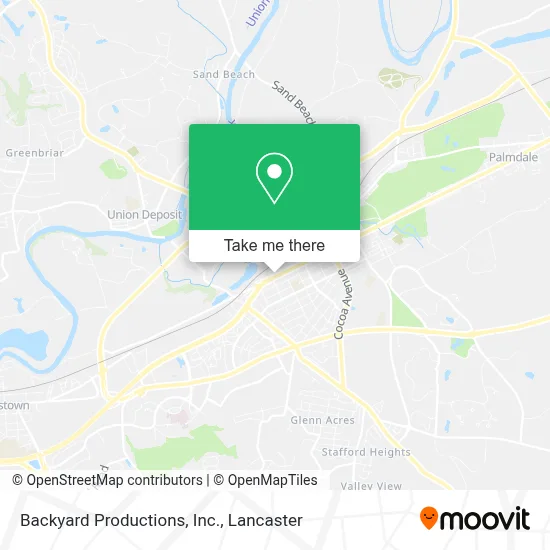 Backyard Productions, Inc. map