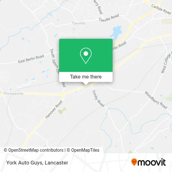York Auto Guys map