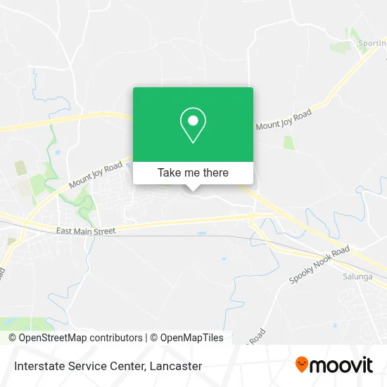 Interstate Service Center map