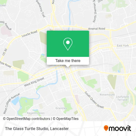 The Glass Turtle Studio map