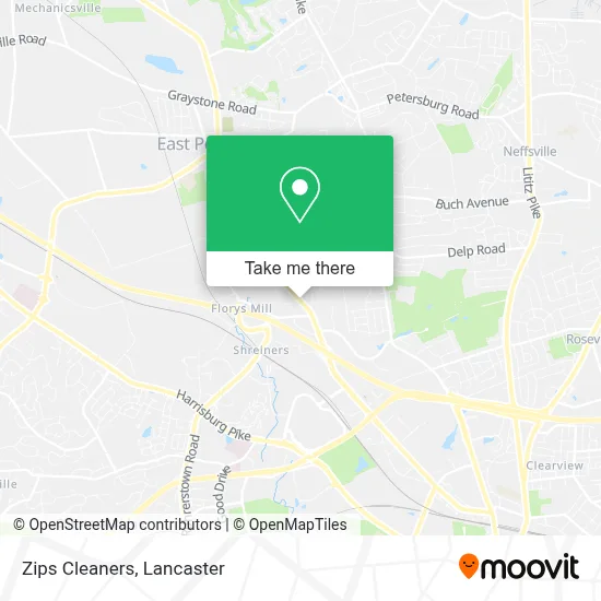 Zips Cleaners map