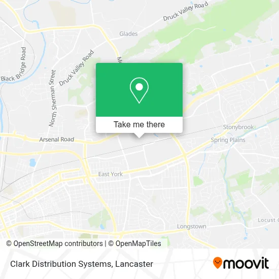 Clark Distribution Systems map