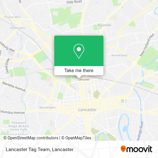 Lancaster Tag Team map