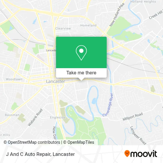 J And C Auto Repair map