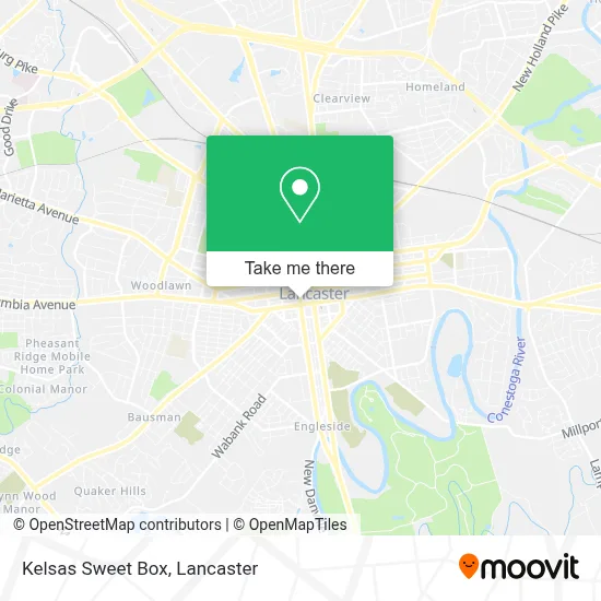 Kelsas Sweet Box map