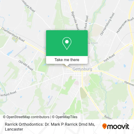 Rarrick Orthodontics: Dr. Mark P Rarrick Dmd Ms map