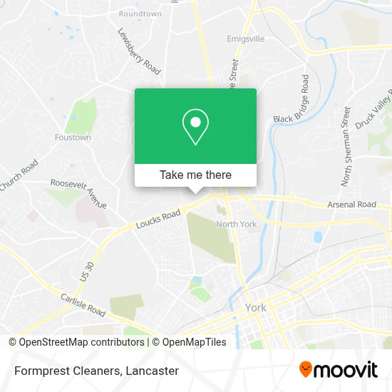 Formprest Cleaners map
