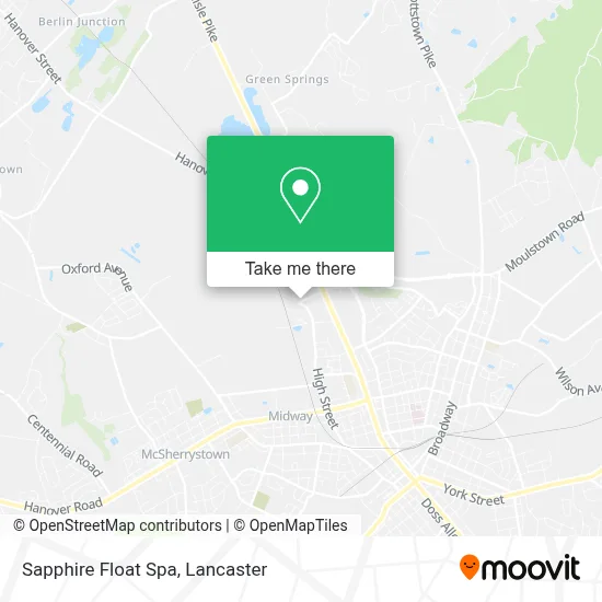 Sapphire Float Spa map