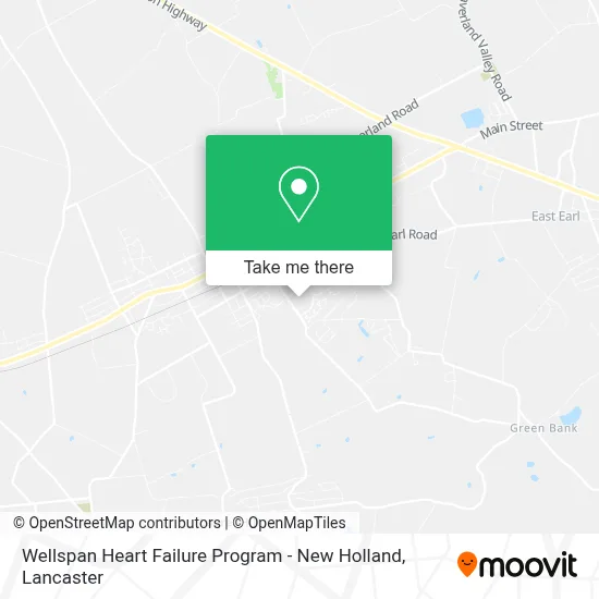 Wellspan Heart Failure Program - New Holland map
