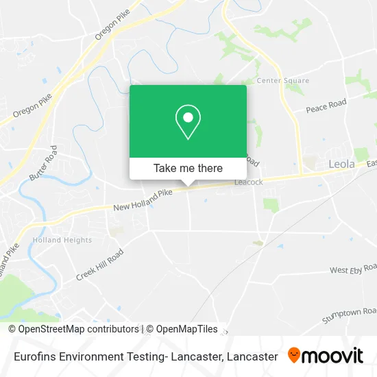 Eurofins Environment Testing- Lancaster map