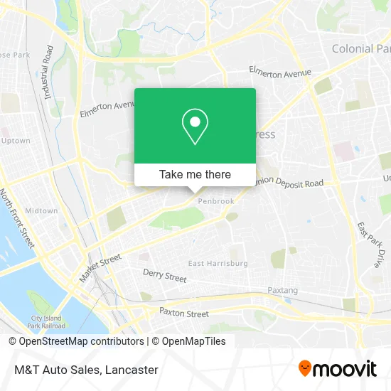 M&T Auto Sales map