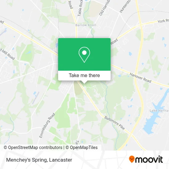 Menchey's Spring map