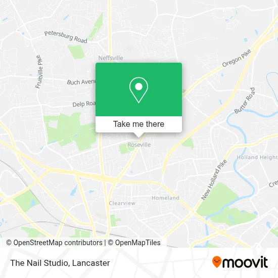 The Nail Studio map