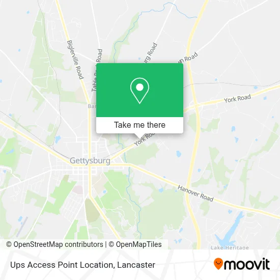 Ups Access Point Location map