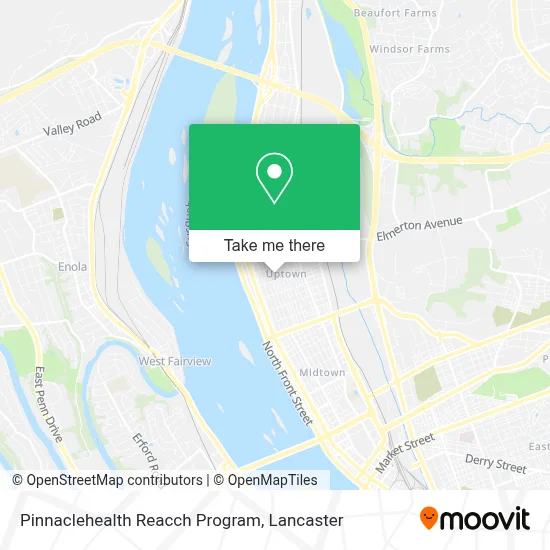 Pinnaclehealth Reacch Program map