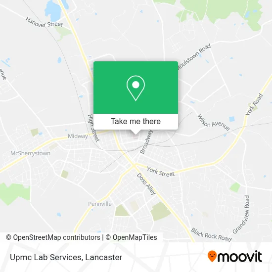 Upmc Lab Services map