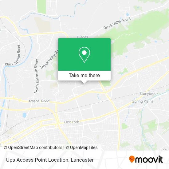 Ups Access Point Location map