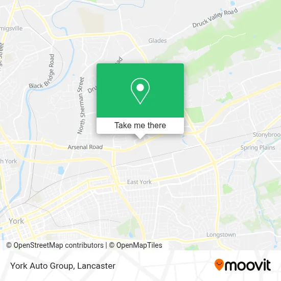York Auto Group map