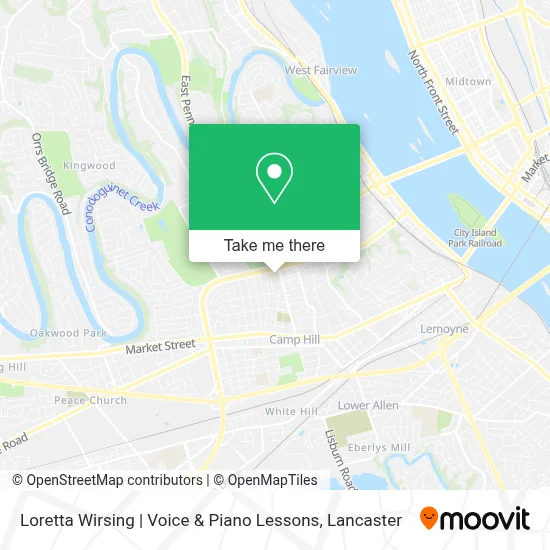 Loretta Wirsing | Voice & Piano Lessons map