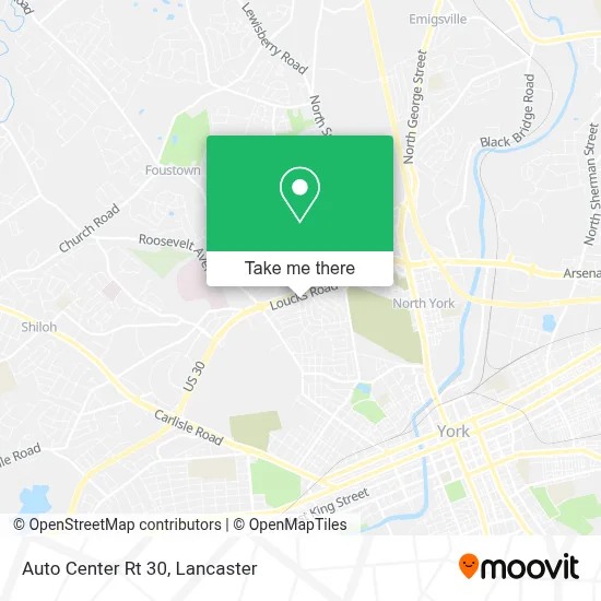 Auto Center Rt 30 map