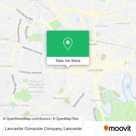 Lancaster Computer Company map