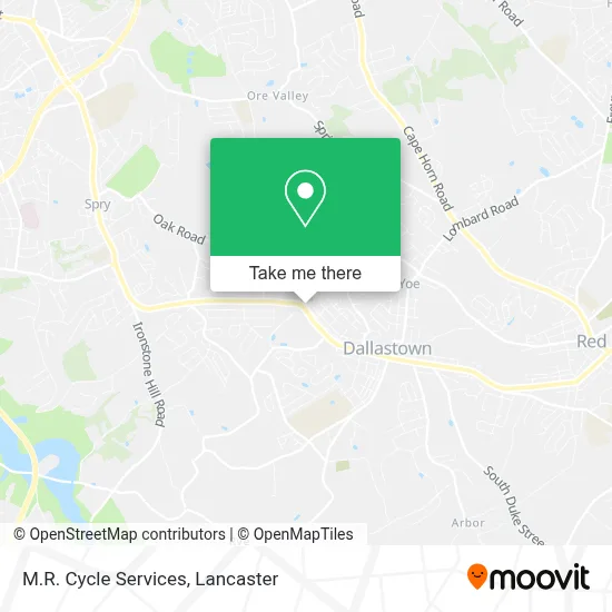 M.R. Cycle Services map