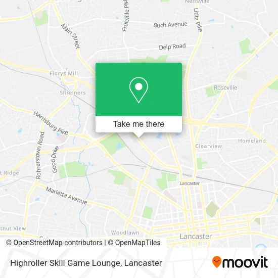 Highroller Skill Game Lounge map