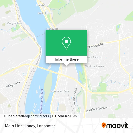 Main Line Honey map