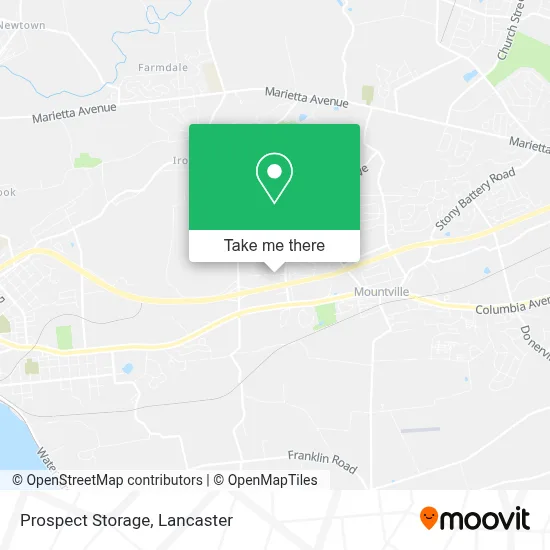 Prospect Storage map
