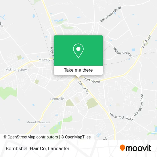 Bombshell Hair Co map