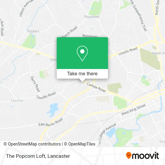 The Popcorn Loft map
