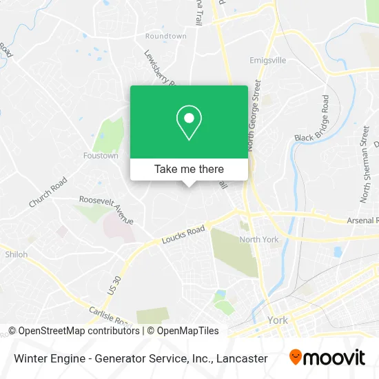 Winter Engine - Generator Service, Inc. map