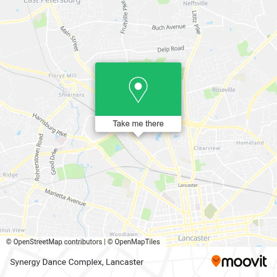 Synergy Dance Complex map