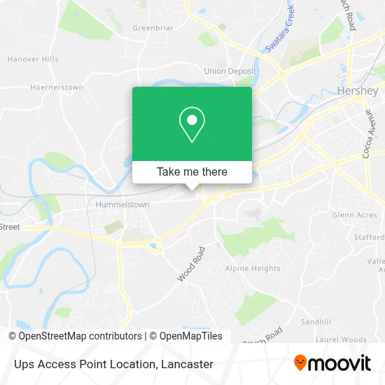 Ups Access Point Location map