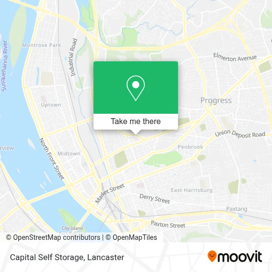Capital Self Storage map