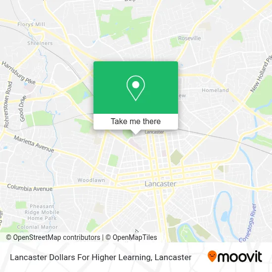 Lancaster Dollars For Higher Learning map