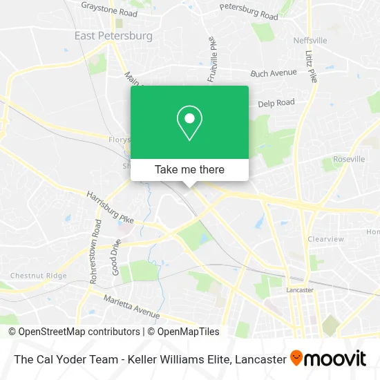 The Cal Yoder Team - Keller Williams Elite map