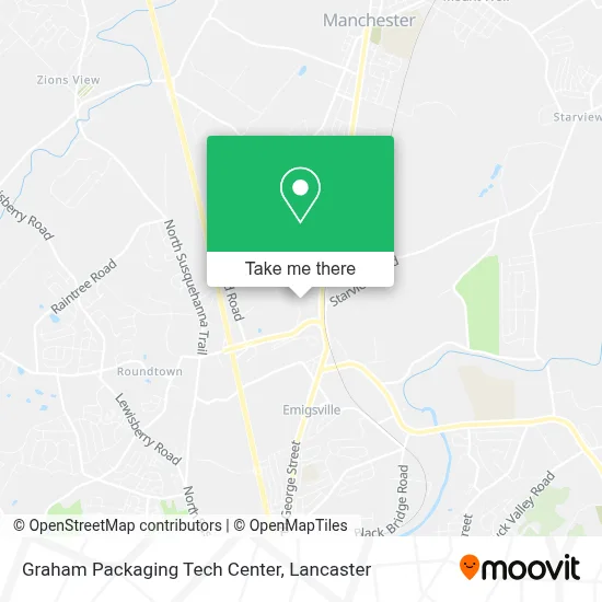 Graham Packaging Tech Center map