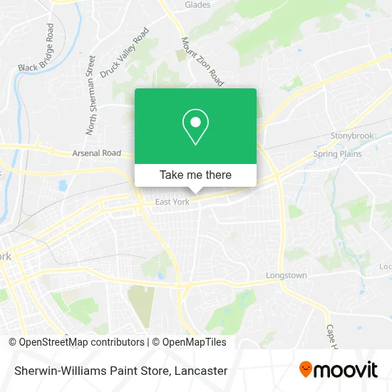 Sherwin-Williams Paint Store map
